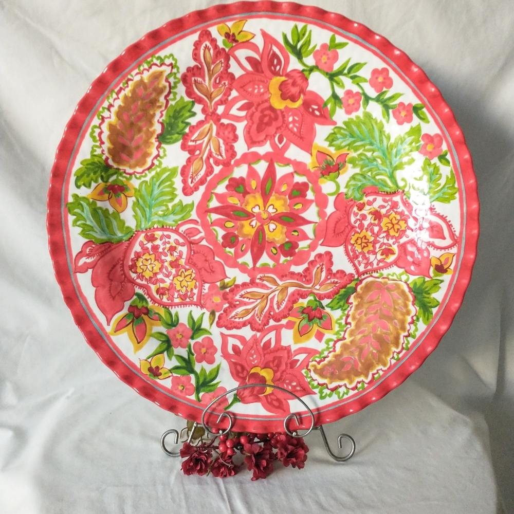 X- Large Melamine/Lucite Round Tray - Decorative & Purposeful!
